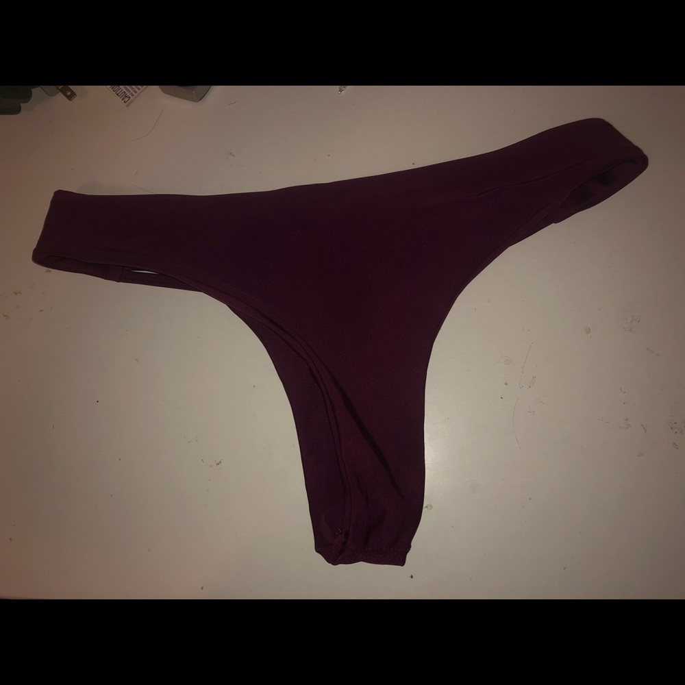 Maroon swim bottoms